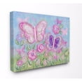 thumbnail image 2 of The Kids Room by Stupell Pastel Butterflies in a Garden Stretched Canvas Wall Art, 16 x 1.5 x 20, 2 of 6