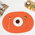 thumbnail image 5 of CasaChic Woven Polyester Placemats, Insulation Mats Easy to Clean Foldable for Family Dinner Parties, 5 of 6