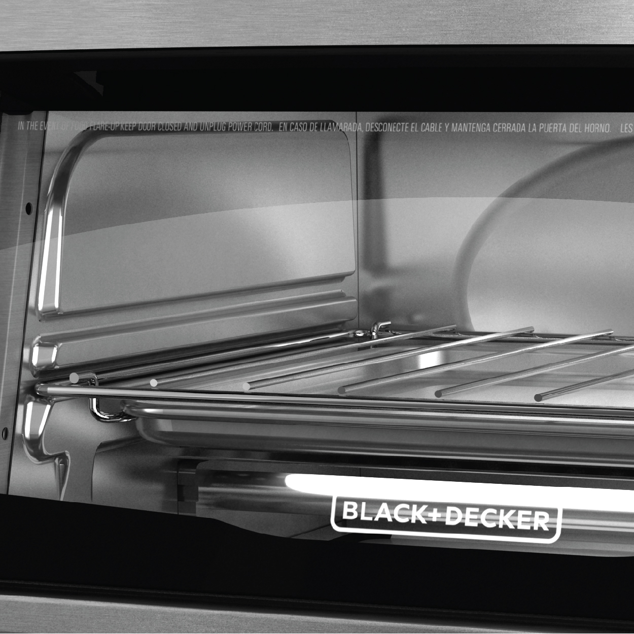 Black & Decker 4 Slice Stainless Steel Toaster Oven - image 4 of 12