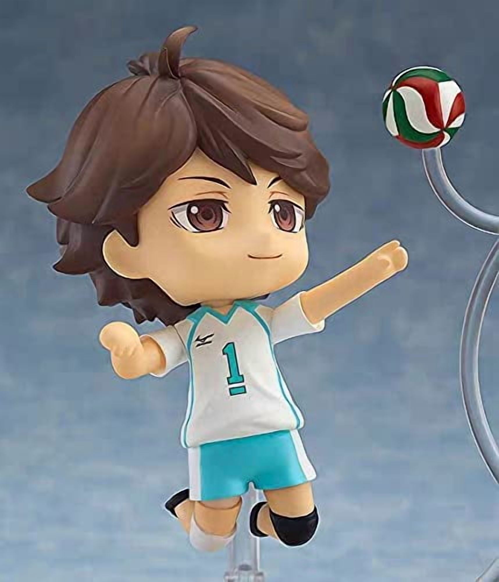 Dupurit Haikyu!! Chibi Anime Figures Oikawa Tooru Q Version Figurines with Body Accessories Ornaments Decora Craft Collectible