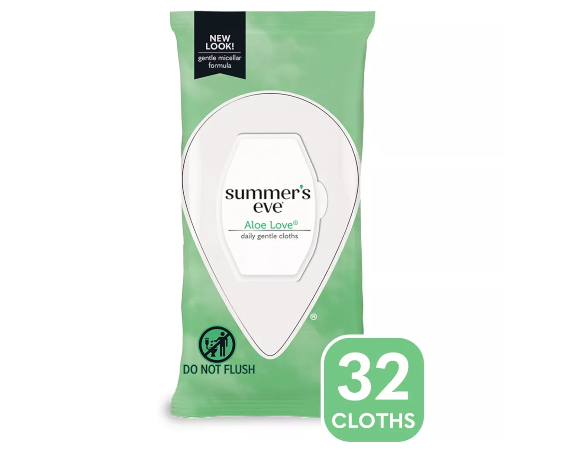 Summers Eve Cleansing Cloths 32 Count Aloe Love,32 Count (Pack of 6)
