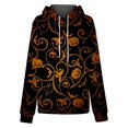 thumbnail image 4 of AMERTEER Sweatshirt Halloween Femmes Mode Quotidienne Polyvalent Casual Col Rond Manches Longues Imprimé Top Sweatshirt, 4 of 5