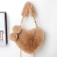 thumbnail image 1 of Bolso de mano de peluche Love Package con forma de corazón de pericardio cardioide Bolso de hombro individual con diseño en forma de corazón, 1 of 6