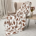 thumbnail image 3 of Sikiie Rugby Style Cozy Flannel Fleece Throw Blanket: Lightweight & Thick for All Seasons - Perfect for Women, Men, & Kids"60"x50", 3 of 6
