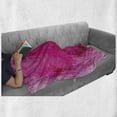 thumbnail image 5 of Watercolor Soft Flannel Fleece Blanket, Pastel Aquarelle Style Gradient Toned Paint Splash Blurry Jagged Random Art, Cozy Plush for Indoor and Outdoor Use, 60" x 80", Magenta Fuchsia, by Ambesonne, 5 of 5