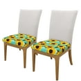 thumbnail image 2 of Uemuo Yellow Sunflowers With Green Leaves Pattern Waterproof Square Couch Cushion Covers, Magic Sofa Covers Washable, Stretch Sofa Seat Cushion Slipcovers, 2 of 9