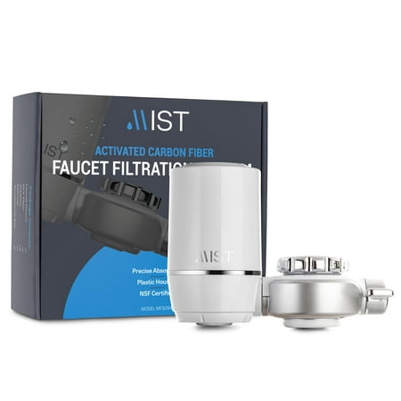 

Mist Activated Carbon Fiber Faucet Filtration System NSF Certified Connects to Standard Faucets 320-Gallon Capacity