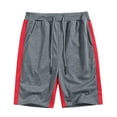 thumbnail image 2 of Fanxing Men's Shorts Casual Elastic Waist Drawstring Summer Beach Shorts Sweatpants Loose Fit Running Pants Dark Gray,L, 2 of 5