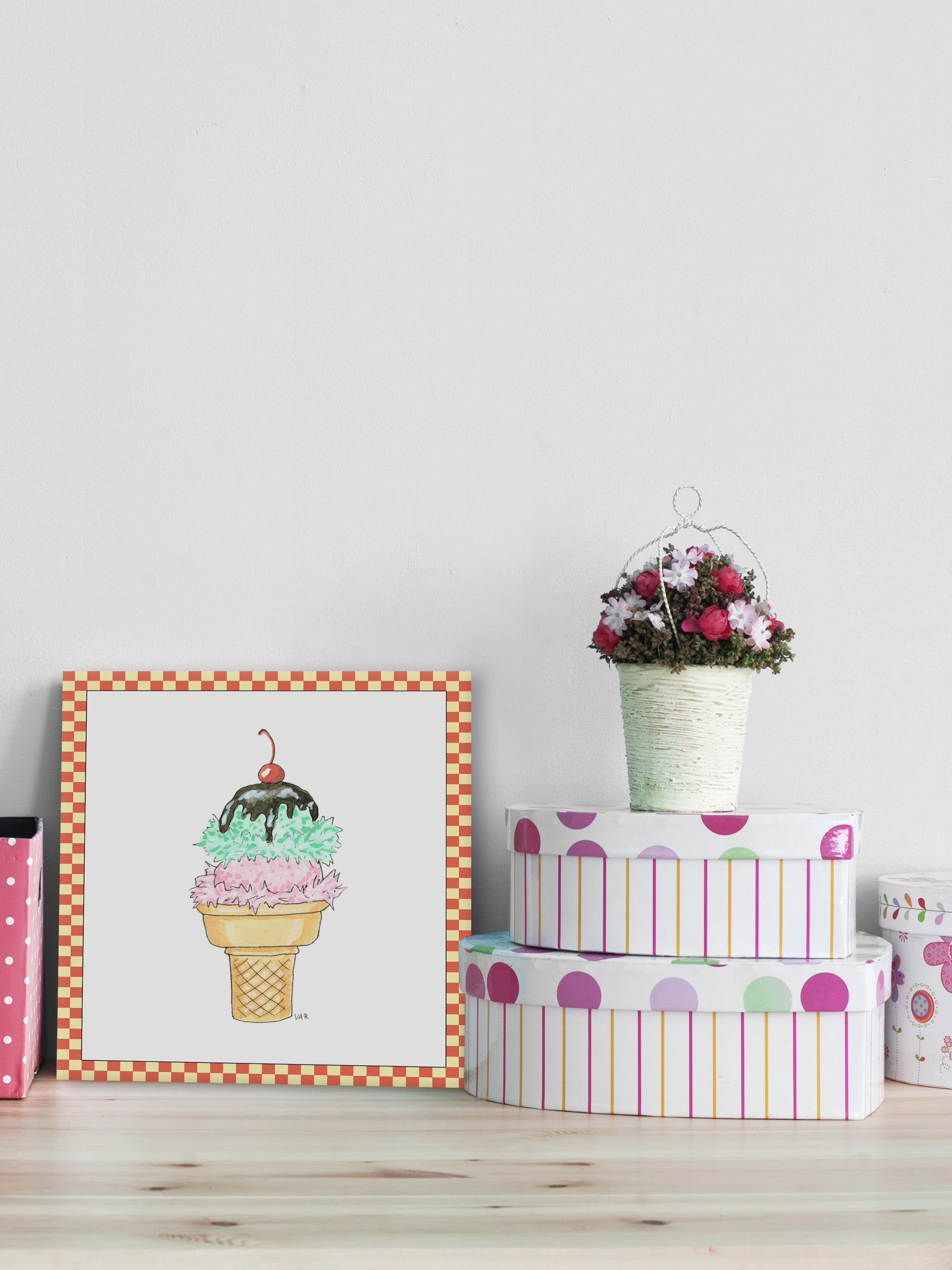 Marmont Hill Ice Cream Parlor I Canvas Wall Art