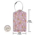 thumbnail image 4 of Sikiie Seafood Luggage Tag for Suitcase Leather Baggage Tag with Stainless Steel Loop Privacy Cover for Women Men Girls-4 PCS, 4 of 5