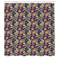 thumbnail image 2 of Ambesonne Paisley Shower Curtain, Repetitive Floral Pateh, 69"Wx75"L, Multicolor, 2 of 4
