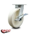 thumbnail image 2 of 8 Inch Kingpinless Nylon Wheel Swivel Caster with Brake Service Caster Brand, 2 of 2