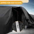 thumbnail image 4 of Unique Bargains 1 Pc Universal Car Cover Waterproof All Weather Automotive Outdoor Anti-UV Full Exterior Cover 210D-PU Black Fit for Sedan Length 177" to 185", 4 of 6