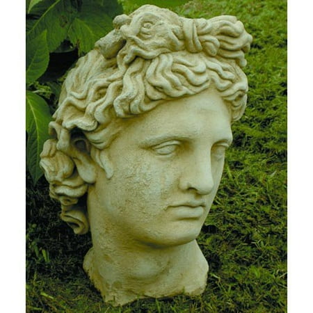 Bust Garden Statue - Bust of Apollo Garden Statue