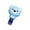Blue, variant on SPOORYYO Portable Whistle Toy for Kids Ages 3+ - Safe ABS Plastic, Easy Grip, Soft Sound, Breathing Exercise Tool, Includes Lanyard, Brown