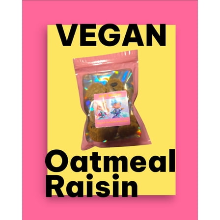 Vegan Oatmeal Raisin Cookies minis 15ct.