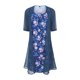 thumbnail image 5 of Puntoco Conjunto de vestido de gasa con cuello redondo y media manga con estampado informal de verano para mujer Puntoco Puntoco-2512, 5 of 8