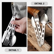 WEKADRIN Camping Eating Utensils 3Sets Stainless Steel for Outdoor Activities