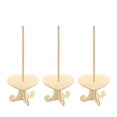thumbnail image 1 of Soporte de madera para donas, soporte para donas, soporte de madera para decoración de pasteles, fiesta de cumpleaños, boda, paquete de 3 corazones, 1 of 5
