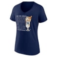 thumbnail image 2 of Women's  Navy New York Yankees Tres Leches Milkshake V-Neck T-Shirt, 2 of 3