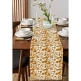 thumbnail image 4 of Retro Mushrooms Table Runner 70 Inches, Orange Fall Farmhouse Pastoral Bed Runner Dresser Scarves Tabletop for Indoor Outdoor Parties/Ceremony/Banquet, 13" x 70", 4 of 8