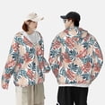 thumbnail image 5 of Picia Tropical Leaves Women's Men's UPF 50+ Sun Protection Hoodie Shirt Long Sleeve SPF Fishing Outdoor UV Hiking Lightweight Shirts-XX-Large, 5 of 9
