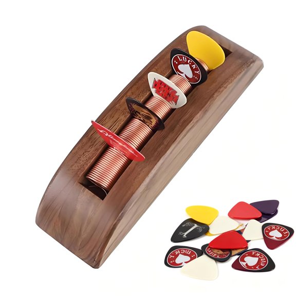 WANLIAN Guitar Pick Holder,pick holder,Wood Guitar Pick Holder,Guitar picks collection and display,Suitable for all types of guitar picks