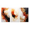 thumbnail image 2 of Designart "Earthly Conversations Dynamic Shapes III" Abstract Shapes Wall Art Set Of 3 - Transitional Black Gallery Set For Office Decor, 2 of 6