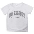 thumbnail image 3 of Tween Girl's Summer T-Shirt Los Angeles Print Round Neck Short Sleeve T Shirt, 3 of 3