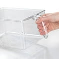thumbnail image 6 of mDesign Kitchen Pantry Cabinet Refrigerator Storage Bin - 4 Pack, Large, Clear, 6 of 8