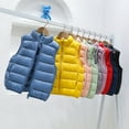 thumbnail image 4 of Chaleco de plumón para niños de otoño e invierno, ligero, mediano y grande, con cuello alto, para bebés, niños y niñas, chaleco de estilo occidental, 4 of 4