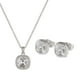 thumbnail image 1 of Set de Joyería para Mujer Oro 14k o Plata con Zirconia Cúbica LuckyLy, Juego de Collar y Aretes Mujer, Modelo Cleo Azul plateado UNITALLA, 1 of 6