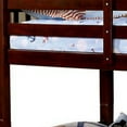thumbnail image 3 of Slatted Twin Over Twin Bunk Bed with Attached Ladder Espresso Brown - Saltoro Sherpi, 3 of 5