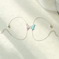 thumbnail image 4 of Pulseras de mariposa a juego de 2 piezas, adecuadas para amigos, amigos, 4 of 5