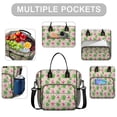 thumbnail image 2 of Pioneer Flower Floral Print Pattern Womens Lunch Box for Work,Insulated Large Lunch Bag,Leakproof Adult Lunch Bag for Work,Beach,Travel,Picnic,Camping, 2 of 6