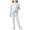 Light Blue, variant on Girls Thermal Underwear Set Kids Base Layer Thermal Top Bottom Warm Clothing Sets