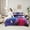 Blue Purple, variant on Manfei 3D Outer Space Bedding Sets Twin Size, Psychedelic Planet Bed in a Bag Twin size, Starry Sky Reversible Comforter Sets with Sheets, Super Cozy Bedroom Decor, 7-Piece