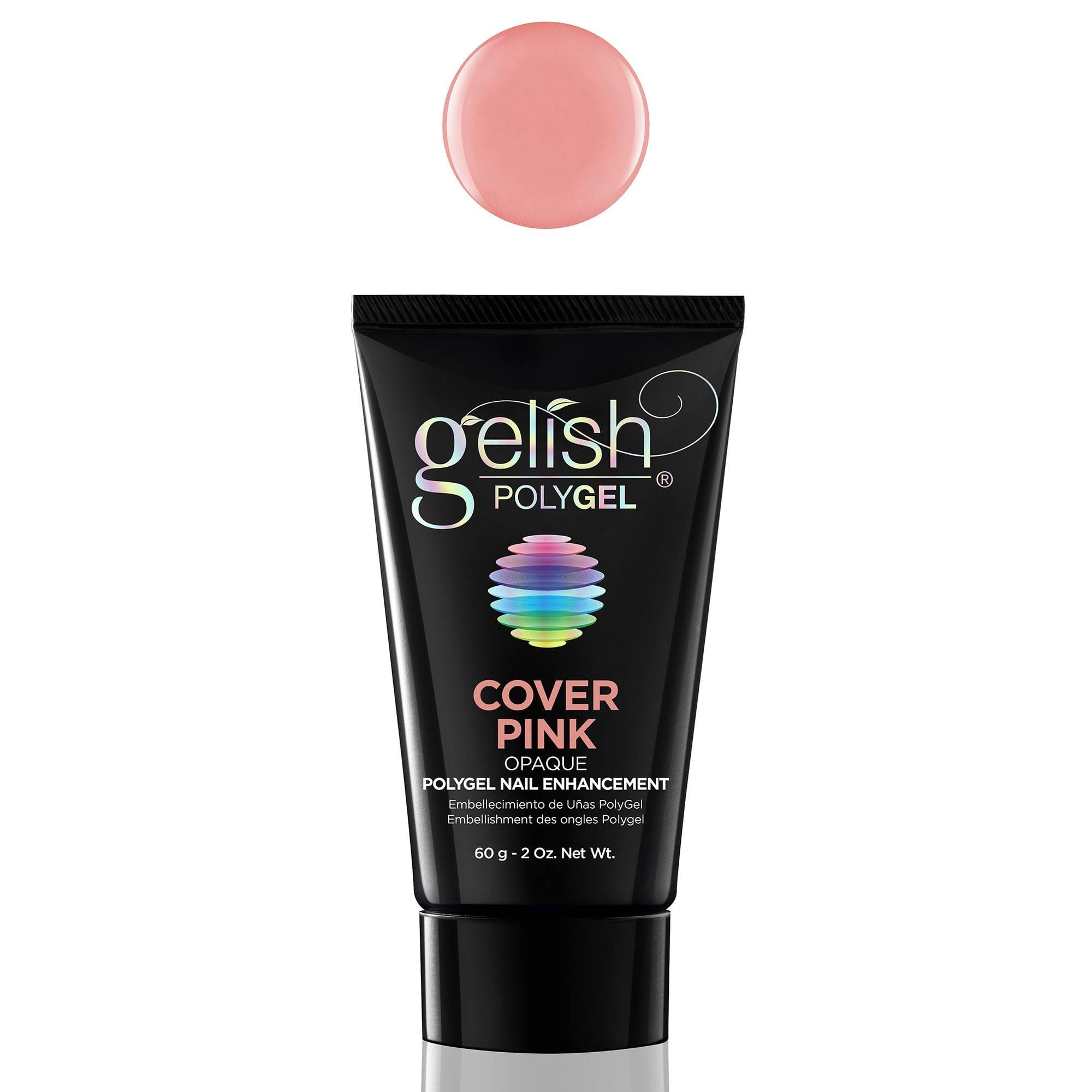 Gelish PolyGel Professional Nail Enhancement Cover Pink Opaque Shade, 2 Ounces