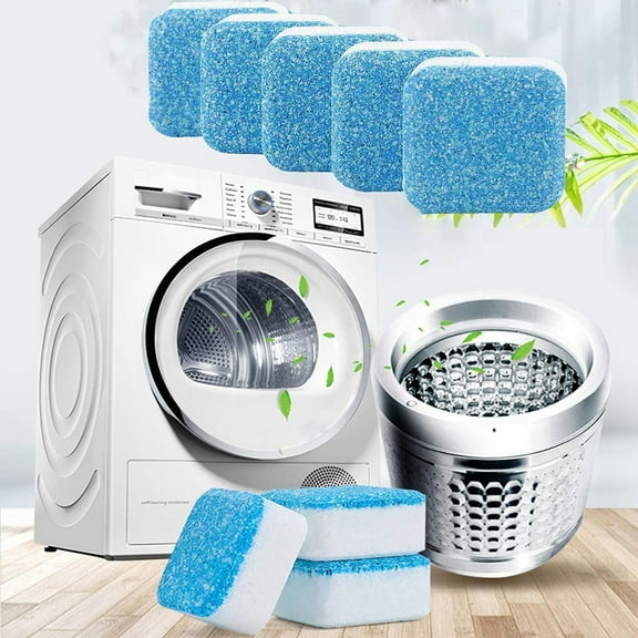 Tablet Washer Cleaner,Solid Washing Machine Cleaner,Deep Cleaning Remover with Triple Decontamination for Bath Room Kitchen (10pcs)