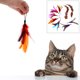 thumbnail image 3 of 9PCS lujo colorido gatito larga pluma natural del animal doméstico del gato Diseño lindo Te Irfora Cabezal de repuesto, 3 of 7