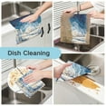 thumbnail image 2 of 6PCS Dish Towels and Dish Cloths Reuseable Dishcloths Sets for Washing Dishes, Cooking, Baking Size 11" x 11" Winter Fairyland Scene, 2 of 9