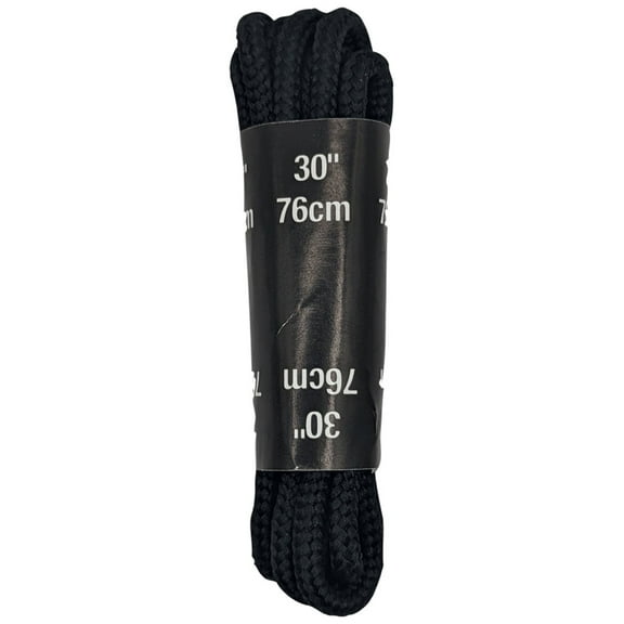 Heavy Duty Black Round Nylon Boot and Hiking Shoe Laces (1 Pair)