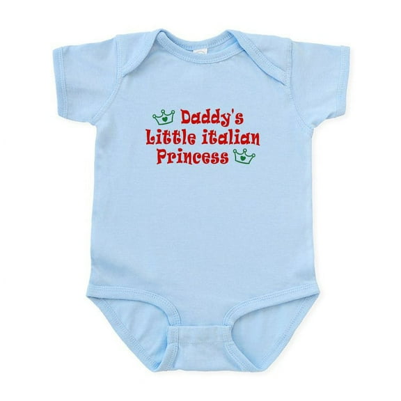 CafePress - Daddy's Little Italian Prince Infant Bodysuit - Baby Light Bodysuit, Size Newborn - 24 Months