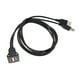 thumbnail image 1 of Cable de Montaje Empotrado en Panel de Extensión Doble USB 2.0 Rendimiento, Cuadrado de 1 M, 1 of 7