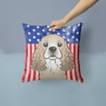 thumbnail image 2 of American Flag and Cocker Spaniel Fabric Decorative Pillow BB2146PW1414, 2 of 4