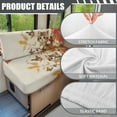 thumbnail image 6 of FOR U DESIGNS Cat Butterfly Leaf Print RV Dinette Cushion Covers Washable Sofa Furniture Protector Stretch RV Couch Cover Include 1 Backrest Covers and 1 Bench Covers, 6 of 7