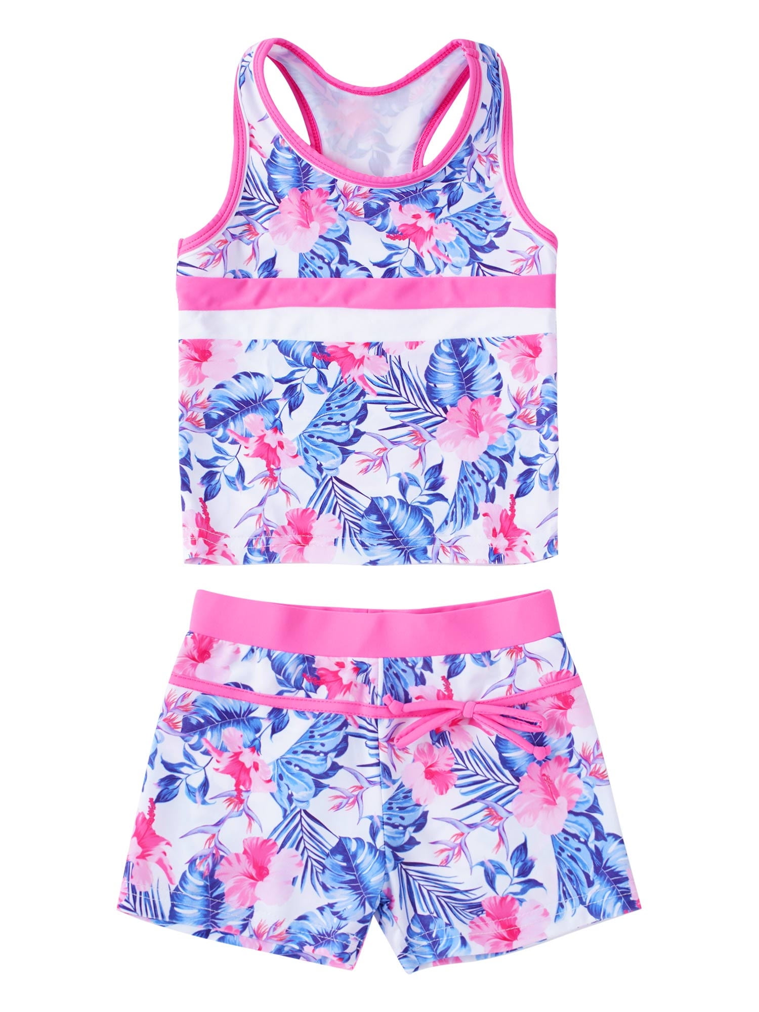 iiniim Kids Girls Two Piece Swimsuit Summer Beach Bathing Suit Tankinis