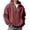 AB697 Brick Red, variant on Bainana Mens Half Zip Hoodies Long Sleeve Fashion Hoody Solid Color Hooded Shirts Party Wear Fall Outfit Size L