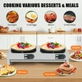 thumbnail image 6 of 16" Commercial Electric Crepe Maker, 1500W+1500W Double Plate Pancake Maker Griddle, Adjustable Temp Control 110V Electric Crepe Machine for Blintzes, Eggs, Bacon, 6 of 6