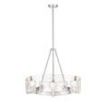 thumbnail image 3 of Aenon 6-Light Chandelier in Brushed Champagne Bronze with Hammered Water Glass, 3 of 7